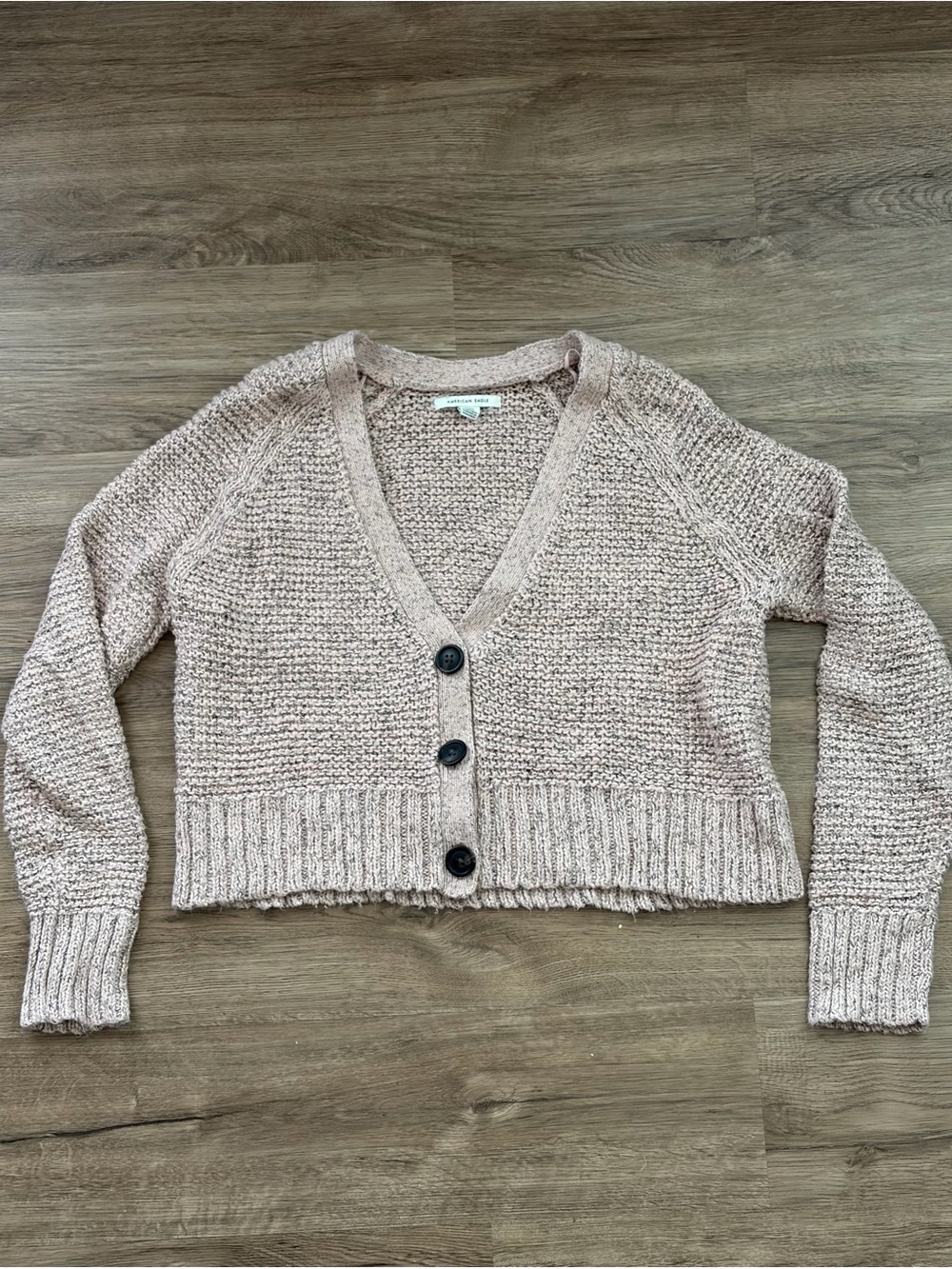 2019 American Eagle Women’s Chunky Knit Cropped Cottagecore Cardigan Size S